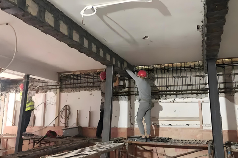 建筑物超負荷使用加固。